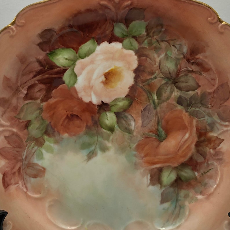 Hand Painted Plate Etsy