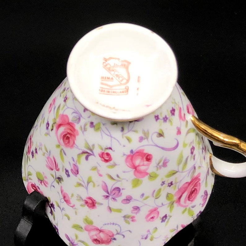 Clarence Bone China Teacup and Saucer Briar Rose Etsy