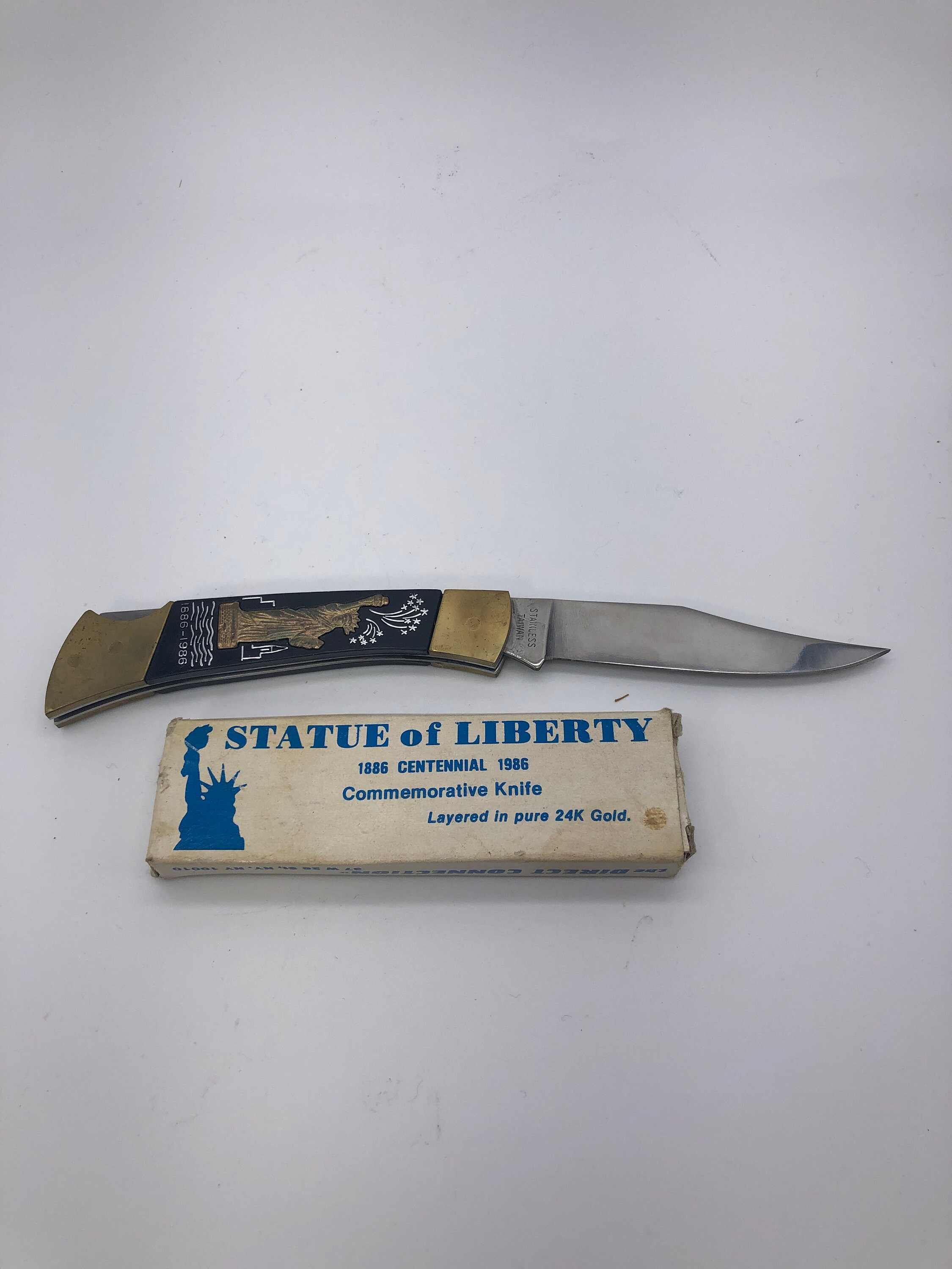 Statue of Liberty 1886/1986 Commemorative Knife. Layered in Etsy