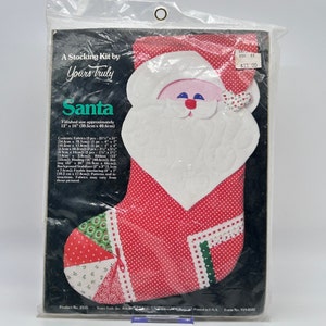 Christmas Santa Stocking Kit - Sewing/Craft Project