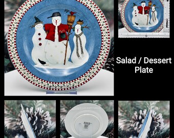 Vintage - Debbie Mumm - Sakura Snowman Dinnerware