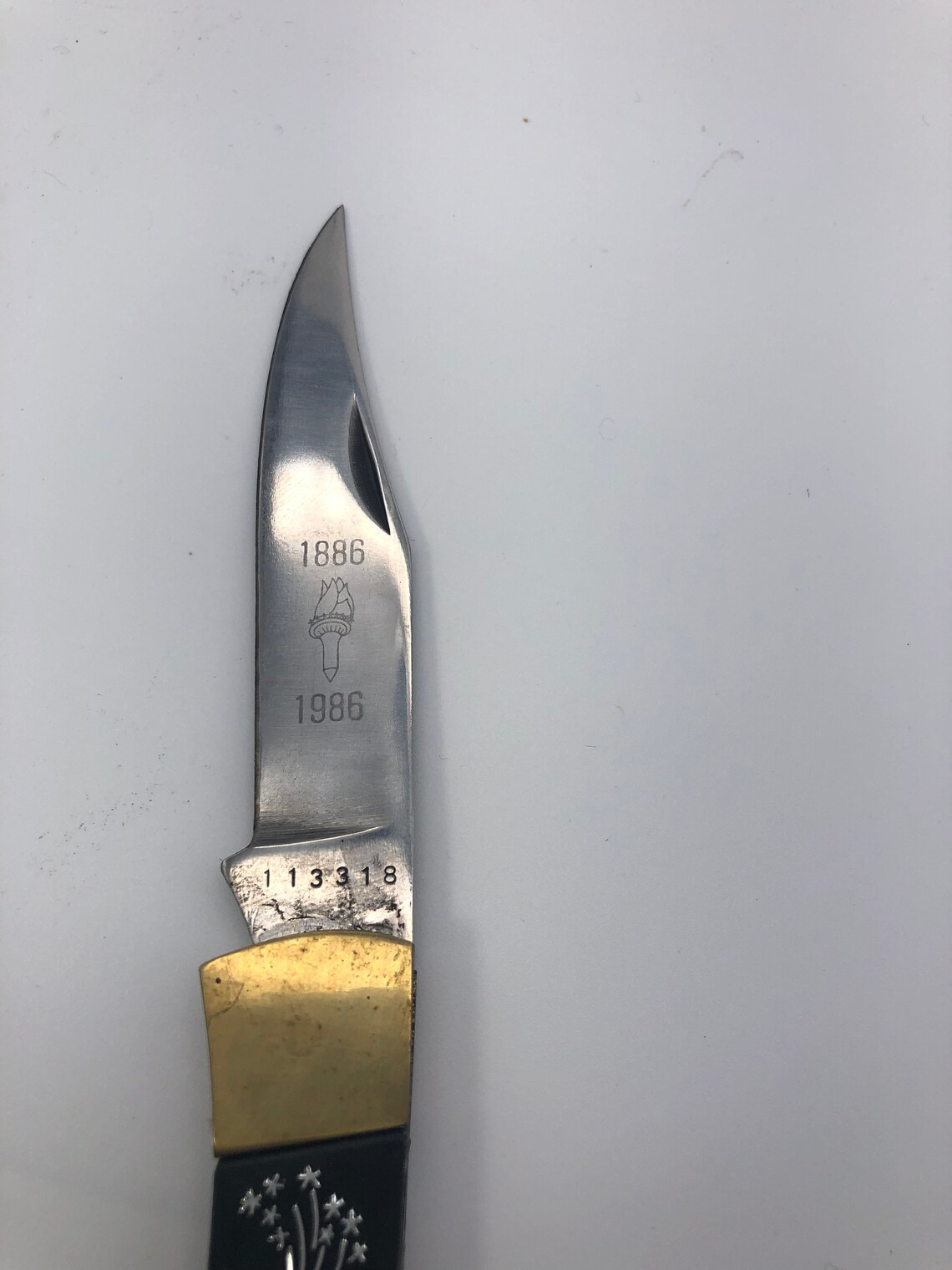 Statue of Liberty 1886/1986 Commemorative Knife. Layered in Etsy