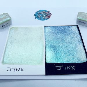 Jinx | Handmade watercolour vegan colourshift shimmer paint lettering calligraphy ink