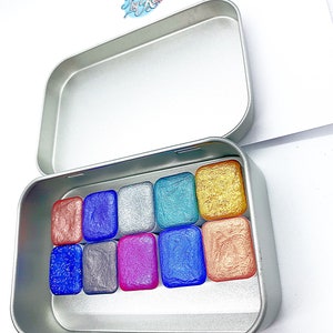 Bestsellers collection | Handmade watercolour vegan metallic shimmer paint lettering calligraphy ink