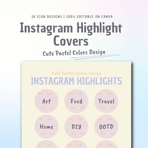 Aesthetic Instagram Highlight Covers – Cute Pastel Icons