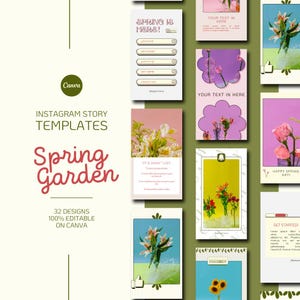 Instagram Story Templates • Cozy Spring Garden Vibes