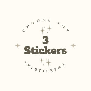 Choose Any 3 Stickers, Pick Your Own Sticker Set, Custom Sticker Pack, Choose Your Own Sticker Multipack, Sticker Bundle, Assorted Sticker