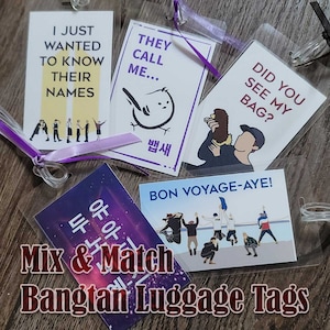 Bangtan BTS Luggage Tag