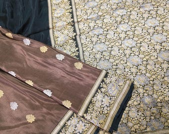 Vintage Kanjivaram Silk Saree: Pure Silk Fabric, 5 Yard