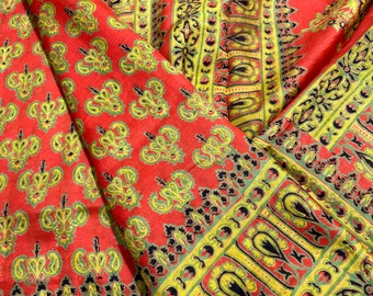 Vintage Seide Sari 100% reine Seide Sari Stoff 5 Yard Seide Stoff Seide Saree Vintage Seide Saree Kleid machen Stoff Frauen tragen Seide Saree