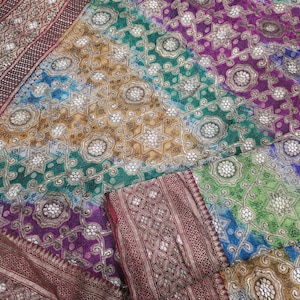 Antique Rangkat Brocade Saree: Pure Satin Silk Golden Zari