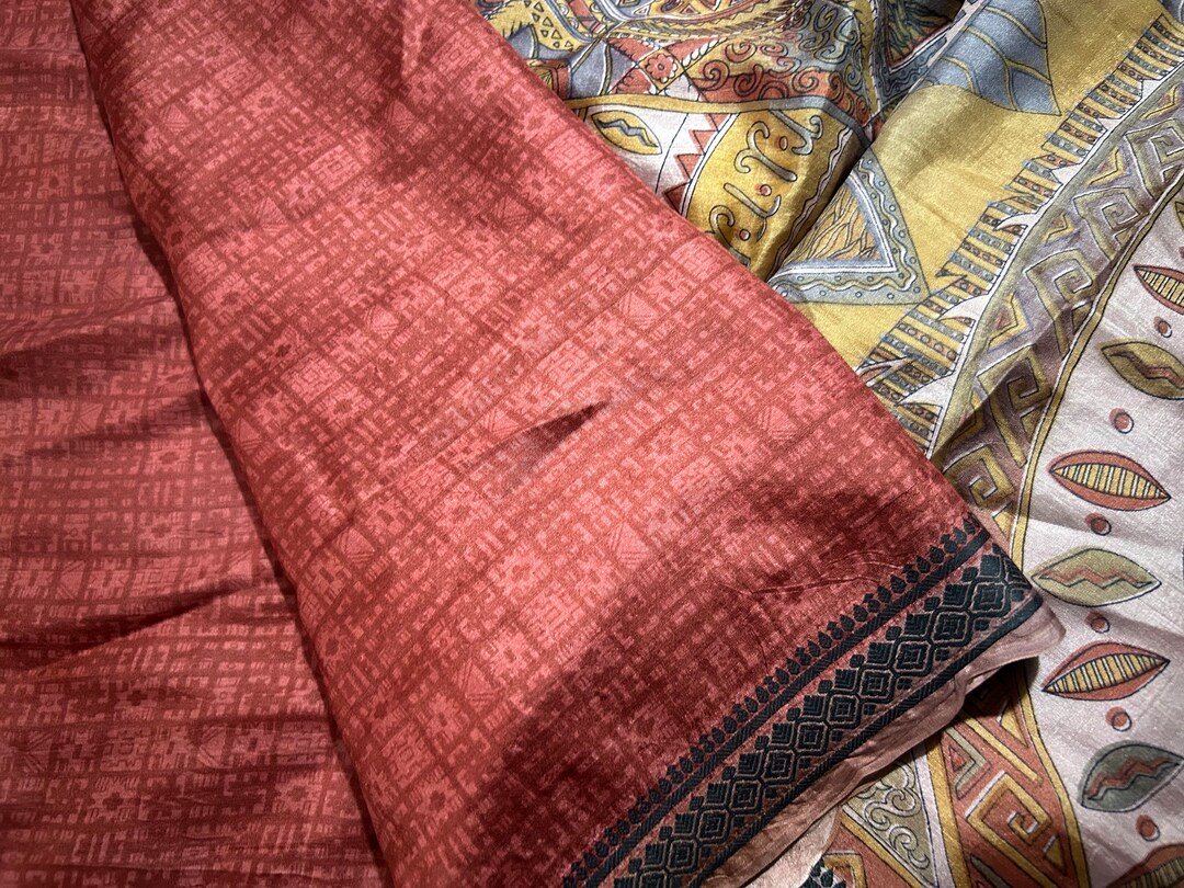 Paper silk Vintage vibe paper silk saree