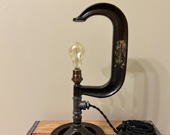 Vintage 6&quot; C Clamp Accent Lamp