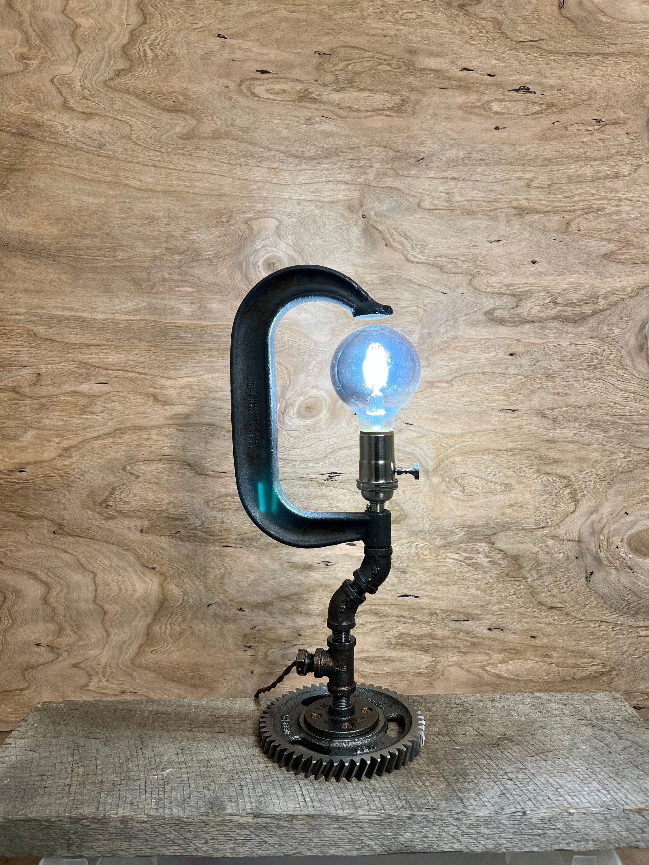 Gunmetal Gray 6" C Clamp Desk / Accent Lamp