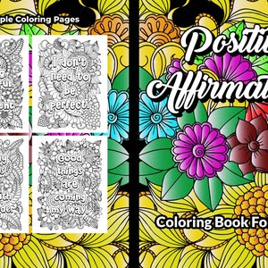 Positive Affirmations Coloring Book
