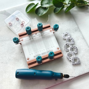 The Original EDGE Tool | READY to SHIP | Earring Drill Guide | Maker Tool for Polymer Clay, Resin, Cork Leather | Patent Pending