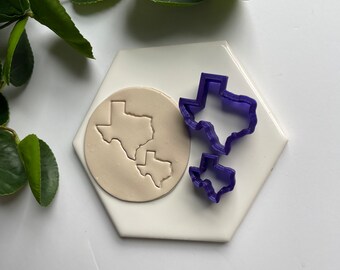 Texas | State Silhouette Collection | Stud or Dangle | Polymer Clay Cutter