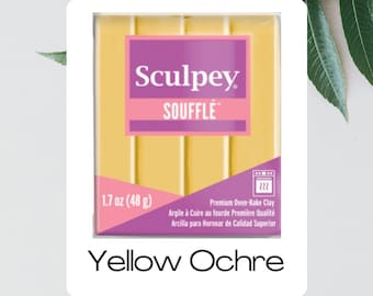Yellow Ochre 1.7oz | Sculpey Soufflé | Polymer Clay
