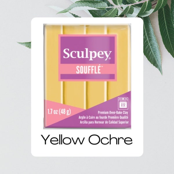 Yellow Ochre 1.7oz | Sculpey Soufflé | Polymer Clay