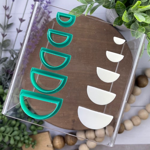 Round Polymer Clay Cutter Set of 6 Circle Cookie Fondant Etsy