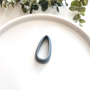Long Rounded Triangle Teardrop | Polymer Clay Cutter | Earring & Jewelry Maker Supplies