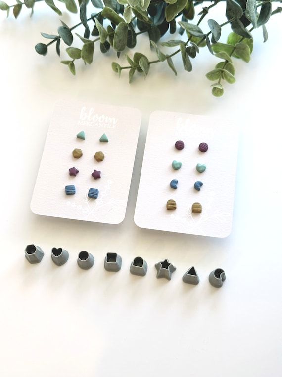 Micro Basic Shapes Stud Pack | Polymer Clay Cutter | Earring & Jewelry Maker Supplies