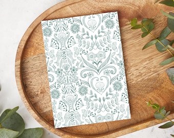 Coastal Sketch | T0383 | Water Soluble Transfer Paper | Polymer Clay Earring & Jewelry Image Transfers | Former SKU SU10