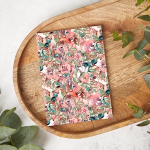 Mauve Florals | FL052 | Water Soluble Transfer Paper | Polymer Clay Earring & Jewelry Image Transfers