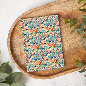 Mosaic Tiles E | MO05 | Water Soluble Transfer Paper | Polymer Clay Earring & Jewelry Image Transfers
