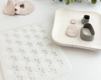 Simple Flowers | Polymer Clay Stencil