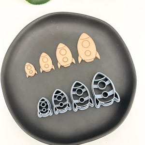 Rocketship | Polymer Clay Cutter | Earring & Jewelry Maker Supplies