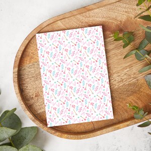Watercolor Hearts & Arrows | VL03 | Water Soluble Transfer Paper | Polymer Clay Image Transfers