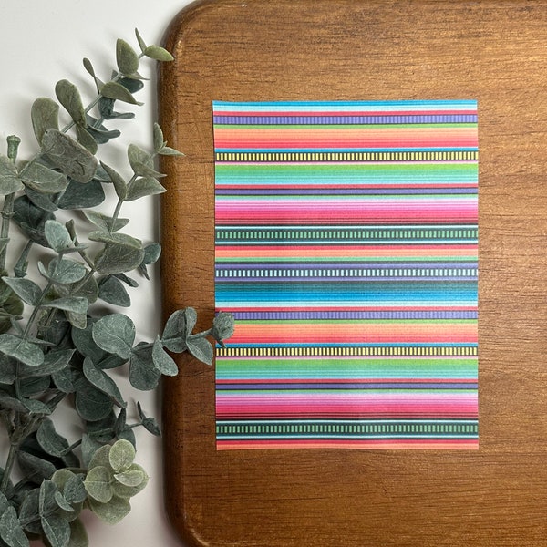 Serape | MS03 | Water Soluble Transfer Paper | Polymer Clay Image Transfers