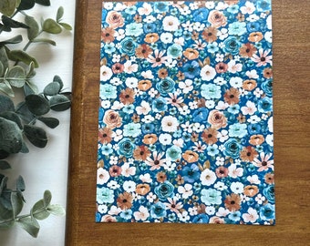 Blue Vintage Florals | CR01 | Water Soluble Transfer Paper | Polymer Clay Image Transfers