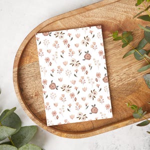 Soft Beige Florals | FL023 | Water Soluble Transfer Paper | Polymer Clay Earring & Jewelry Image Transfers
