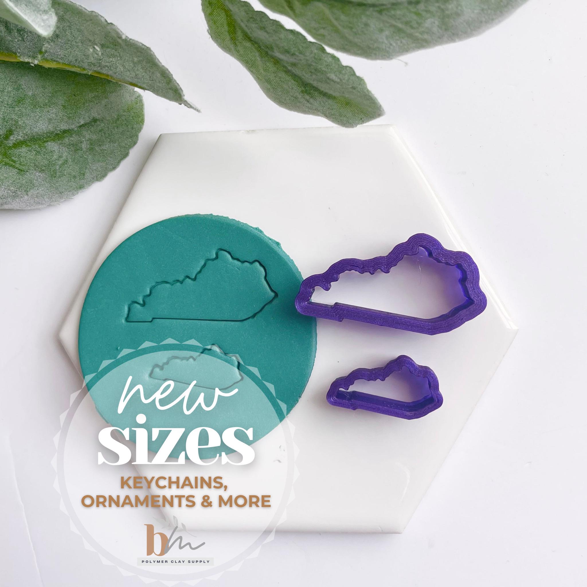 Kentucky | State Silhouette Collection | Polymer Clay Cutter | Earring & Jewelry Maker Supplies