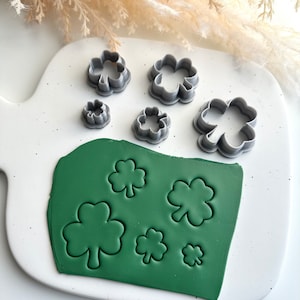 Trèfle | Emporte-pièce en pâte polymère | Accessoires pour bijoux et boucles d'oreilles