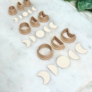 Moon Phases | Polymer Clay Cutter | Earring & Jewelry Maker Supplies