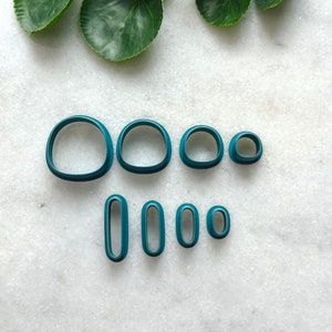 Organische cirkel en druppelhangers | Polymeerkleisnijder | Benodigdheden voor oorbellen en sieradenmakers