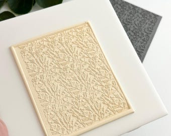 Floral Scatter | Texture Mat | Polymer Clay Cutter Tool