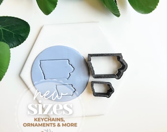 Iowa | Zustand Silhouette Sammlung | Polymer Clay Cutter | Ohrring & Schmuck Maker Zubehör