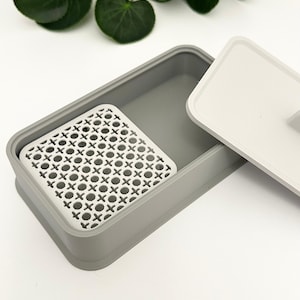 Cornstarch Container - Two Tone Gray