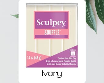 Ivory 1.7oz | Sculpey Soufflé | Polymer Clay