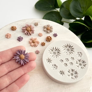 Flowers | Silicone Mold | Polymer Clay Tool