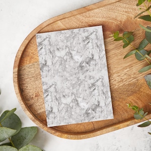 Carrara Marble | MS01 | Water Soluble Transfer Paper | Polymer Clay Earring & Jewelry Image Transfers