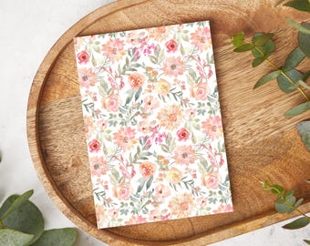 Sweet Watercolor Florals | FL012 | Water Soluble Transfer Paper | Polymer Clay Earring & Jewelry Image Transfers