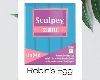 Robin's Egg 1.7oz | Sculpey Soufflé | Polymer Clay