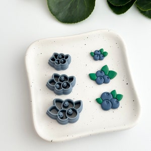 Blueberry Bunch | Polymer Clay Cutter | Earring & Jewelry Maker Supplies
