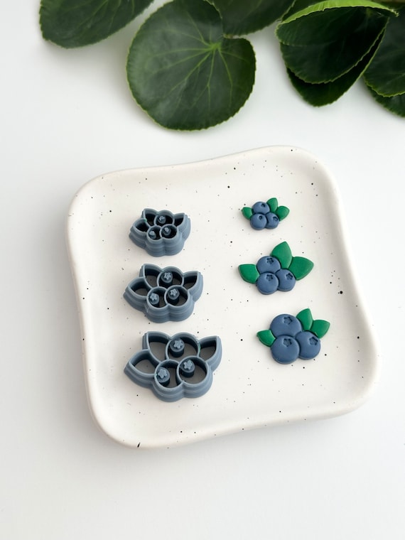 Blueberry Bunch | Polymer Clay Cutter | Earring & Jewelry Maker Supplies