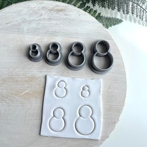 Schneemann | Polymer Clay Cutter | Ohrring & Schmuck Maker Zubehör